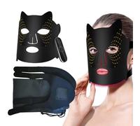 WJnflQN Masque facial à lumière LED | Soin de la peau respirant avec synchronisation à 3 vitesses - Masque de beauté, soin de la peau léger 4 couleurs pour les voyages, la vie quotidienne, la maison