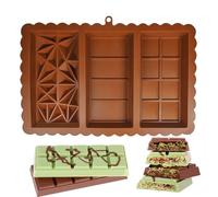 WJnflQN Moule À Barres Chocolat | Moules En Silicone Démontables,Moule Rectangulaire Profond En Silicone Alimentaire Réutilisable Antiadhésif - Idéal Confiseries Snacks Goûters Festifs