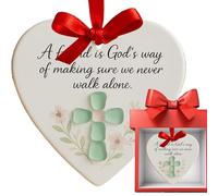 WJnflQN Ornements de Saint-Valentin en forme de cœur - Pendentifs romantiques - Décorations d'arbre de Saint-Valentin, pour âmes, sœurs, femmes, hommes, enseignants, famille, poignée de porte, bureau