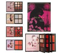 WJnflQN Palette De Maquillage Pour Visage Complet | 4 Couches Pliable Longue Durée Accessoires De Beauté - Palette Contour Et Blush,pour Artiste Visage Mature Mariage Bal Soirées Bureau Voyage Mode