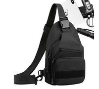 WJnflQN Petit Sac Bandoulière | Sac à Dos Jour Portable pour Voyage et Randonnée - Pochette de Transport Imperméable Utilitaire pour Sports, Rangement Extérieur, Usage Quotidien, Camping et Randonnée