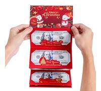 WJnflQN Porte-Billets de Noël pour, Cartes Cadeaux avec Pochette pour Argent, Décorations de fête pour hôtes, Cadeaux de Fête pour Grands-parents Femmes