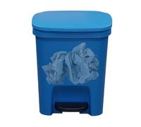 WJnflQN Poubelle à pas - Poubelle de cuisine avec couvercle à fermeture douce - Couvercle anti-odeurs pour une utilisation de l'espace