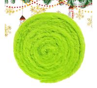 WJnflQN Ruban de garniture de Noël - Bande d'enroulement de sapin de Noël de 1,5 m, décoration de vacances en peluche pour escaliers, rampes, cheminées, tables, fenêtres, décoration d'intérieur