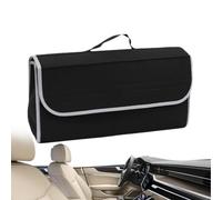 WJnflQN Sac de rangement pour coffre de voiture, organiseur de voiture en feutre, grande capacité, récipient de rangement pour petits objets, produits de nettoyage, vêtements