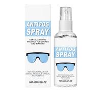 WJnflQN Spray anti-buée pour lunettes - 60 ml - Nettoyant et désembuant - Spray de nettoyage pour miroirs, lunettes de natation, appareils ménagers, sport, trajets quotidiens - Intérieur et extérieur