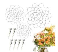 WJnflQN Support de Tige de Fleurs | Grille Florale, fixateur de pour comptoir de Cuisine, Table à Manger, entrée d'appartement, décoration de Vacances