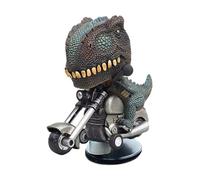 WJnflQN T-Rex - Figurine de tableau de bord de voiture - Figurine de voiture Tyrannosaurus Rex - Figurine de dinosaure flottant sur moto - Décoration créative de dinosaure T-Rex - Figurine de