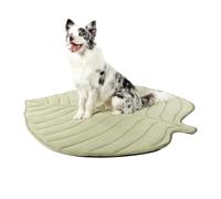 WJnflQN Tapis rafraîchissant pour chien - Motif feuilles - Tapis de couchage doux et respirant pour l'intérieur et l'extérieur - Pour voiture, bateau, panier