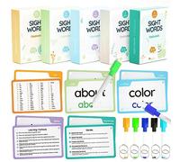 WJPC Lot de 300 cartes, 580 cartes flash haute fréquence pour enfants (maternelle, maternelle, 1ère, 2e, 3e année, première seconde, troisième année 3, 3, 3 ans, 3 ans, 3, 4, 5, 6, 7, 8, 9 ans