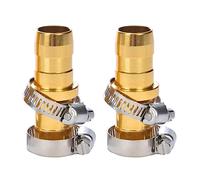 Wjsdsg Lot de 2 connecteurs de tuyau d'arrosage avec clip en métal - Accessoire pratique multifonction pour jardin et cour