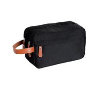 Wjsdsg Sac de voyage, trousse de toilette de voyage pour homme et femme, tissu Oxford, sac de rasage intérieur spacieux pour accessoires de toilette, Noir , As shown