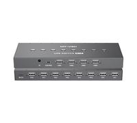 Wjsdsg USB 2.0 Partage manuel d'imprimante de commutation périphérique de partage d'imprimante Hubs USB 8 en 4 sorties convertisseurs de concentrateurs de transfert de données