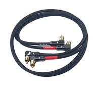 WJSTN -061 Lot de 2 câbles audio RCA à angle droit vers RCA mâle vers mâle (0,9 m)