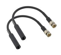 WJSTN Lot de 2 adaptateurs BNC mâle vers 6,35 mm mono TS femelle 50 Ohm RG316 Câble coaxial pour système de caméra de vidéosurveillance DVR à TV