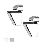 WJUAN 2 Pièces Supports D'étagère Réglables, Adaptés aux Pinces en Verre Carrées pour les Miroirs D'établi de Maison, D'hôtel, de Bureau et de Coiffure (Distance de Réglage de 3 à 20 mm)