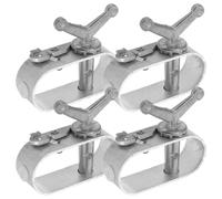 WJUAN 4 Pièces Tendeur Corde, Crochet Tendeur en Alliage D'aluminium, Poignée Rotative Papillon, Boucle, Tendeur Cable, Convient aux Clôtures, Cintres, Tentes