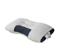 WJUHYGTF Oreiller Orthopédique, Anti-Ronflement, Migraine, Oreiller Ergonomique, Dormeur Latéral Et Dormeur sur Le Dos, Oreiller De Soutien du Cou en Mousse À Mémoire De Forme,Blanc