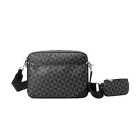 WJUHYGTF Sac À Bandoulière Rétro Décontracté Trois Pièces, Sac pour Hommes Unisexe Sac Messager pour Hommes Sacs De Luxe Quotidiens Sacs À Main Sac À Bandoulière,Noir