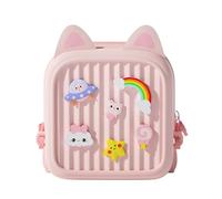 WJUHYGTF Sac À Dos, Dos De Dessin Animé, pour Animaux Compagnie Eva Bébé, Livre, Faveur Fête, Enfants Anniversaire, Bandoulière Tout-Petits, D'Étudiant,Rose