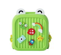WJUHYGTF Sac À Dos, Dos De Dessin Animé, pour Animaux Compagnie Eva Bébé, Livre, Faveur Fête, Enfants Anniversaire, Bandoulière Tout-Petits, D'Étudiant,Vert