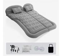 WJUSYH Matelas Gonflable de Voiture pour Peugeot Expert, Flocage PVC Lit Gonflable Coffre Voiture Lit Camping, pour Camping en Plein Air,C/Grey