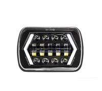 Wjwftcmk Phare avant Accessoires De Voiture Pour Patrol Y60 1980-1989 1990 1991 1992 1993 1994 7x6 5x7 Phare Projecteur LED Étanche Faisceau Hi-Lo DRL