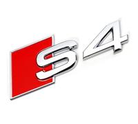WJWZZGYL Auto Emblème Autocollant pour AUD-i S3 S4 S5 S6 S7 S8,Sticker 3D Personnalisé pour Coffre avec Lettres Décoratif Voiture Style Accessoires,Silver-S4