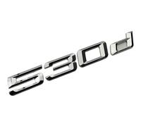WJWZZGYL Auto Emblème Autocollant pour B-MW 520d,525d,530d,535d,520i,525i,528i,530i,535i,XDRIVE,M,Sticker 3D Personnalisé pour Coffre avec Lettres Décoratif Voiture Style Accessoires,530d