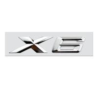 WJWZZGYL Auto Emblème Autocollant pour B-MW M X1 X2 X3 X4 X5 X6 X7 XDrive SDrive Series,Sticker 3D Personnalisé pour Coffre avec Lettres Décoratif Voiture Style Accessoires,Silver-X6