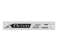 WJWZZGYL Auto Emblème Autocollant pour B-MW M X1 X2 X3 X4 X5 X6 X7 XDrive SDrive Series,Sticker 3D Personnalisé pour Coffre avec Lettres Décoratif Voiture Style Accessoires,Silver-XDrive50i
