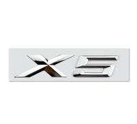 WJWZZGYL Auto Emblème Autocollant pour B-MW M X1 X2 X3 X4 X5 X6 X7 XDrive SDrive Series,Sticker 3D Personnalisé pour Coffre avec Lettres Décoratif Voiture Style Accessoires,Silver-X5