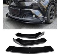 WJWZZGYL Séparateur Lèvre Becquet Pare-Chocs Avant De Voiture pour Toyota C-HR 2018-2022 Car Front Spoilers,Pare-Chocs Corps Kits Séparateur Couverture Garde Voiture Décoration,B-Gloss Black