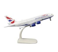WJXNNON Avion A380 de 20 cm pour Britain Airlines, décoration de Table, échelle 1:400, modèle d'avion en métal, kit en Alliage, Collection d'aviation