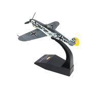 WJXNNON Avion De Chasse Allemand Bf109 De La Seconde Guerre Mondiale, Échelle 1:72, Modèle De Simulation en Alliage, War Thunder, Prêt À l'emploi, Jouet De Collection(Black)