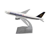 WJXNNON Modèle d'avion B777 De Singapore Airways, 16 Cm, en Métal Moulé sous Pression, Échelle 1/400
