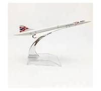WJXNNON Modèle d'avion en Alliage Moulé sous Pression pour Concorde Air France, Collection De Jouets, Décoration D'intérieur, Échelle 1:400, 16 Cm(Britain)