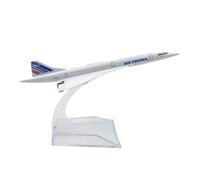 WJXNNON Modèle d'avion en Alliage Moulé sous Pression pour Concorde Air France, Collection De Jouets, Décoration D'intérieur, Échelle 1:400, 16 Cm(France)