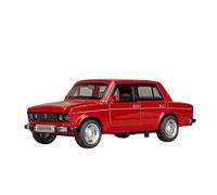 WJXNNON Modèles De Voitures en Alliage pour LADA 2106, Jouets Moulés sous Pression, Moulage en Métal, Musique, Lumière, Ornement, Modèles De Voitures 1:32(Red)