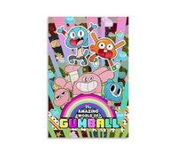 WJYCHEND Poster sur toile The Amazing World of Gumball - Art mural - Décoration murale - Pour chambre à coucher - 30 x 45 cm - Style sans cadre