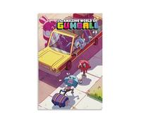 WJYCHEND Poster sur toile The Amazing World of Gumball classique Anime Series - Décoration murale - Décoration pour chambre à coucher - 50 x 75 cm - Style sans cadre