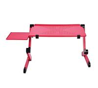 WJYLM Bureau Portable Portable Table réglable Bureau Permanent Ordinateur Portable lit Bureau Mesa Bureaux Portables Laptop Stand Escritorio,Rouge