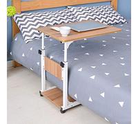 WJYLM Bureau Support pour Ordinateur Portable Bureau Ordinateur en Bois, Mobile réglable Table pour Ordinateur Portable Séjour lit réglable Chambre End Table Basse Mode Meubles,103-1 Brun