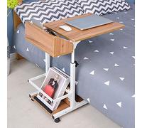 WJYLM Bureau Support pour Ordinateur Portable Bureau Ordinateur en Bois, Mobile réglable Table pour Ordinateur Portable Séjour lit réglable Chambre End Table Basse Mode Meubles,103-2 Brun