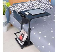 WJYLM Bureau Support pour Ordinateur Portable Bureau Ordinateur en Bois, Mobile réglable Table pour Ordinateur Portable Séjour lit réglable Chambre End Table Basse Mode Meubles,103-2 Noir