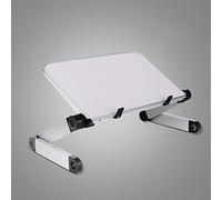 WJYLM en Alliage d'aluminium pour Ordinateur Portable Pliable Portable Portable réglable Table d'ordinateur Portable Support Plateau Tour PC Table Pliante Bureau,Blanc