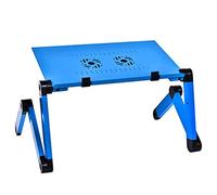 WJYLM en Alliage d'aluminium Table réglable pour Ordinateur Portable Portable Pliant Ordinateur Portable Support de Bureau Table d'ordinateur pour canapé-lit, Pliant Riser Bureau,HH3468SDDB