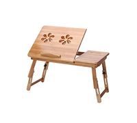 WJYLM ordinateur portable Stands, Table pour ordinateur portable Grand lit Plateau réglable Basculement Haut Pliable Table multi-tasking stand Petit déjeuner au service Bamboo Supporte jusqu'à,S av...