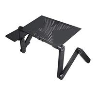 WJYLM Support de bureau pour ordinateur portable, réglable Bureau d'ordinateur portable Table pliante Support pour ordinateur portable Lit Plateau en alliage d'aluminium Portable Anti-Skid Table Mo...
