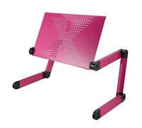 WJYLM Support de bureau pour ordinateur portable, réglable Bureau d'ordinateur portable Table pliante Support pour ordinateur portable Lit Plateau en alliage d'aluminium Portable Anti-Skid Table Mo...